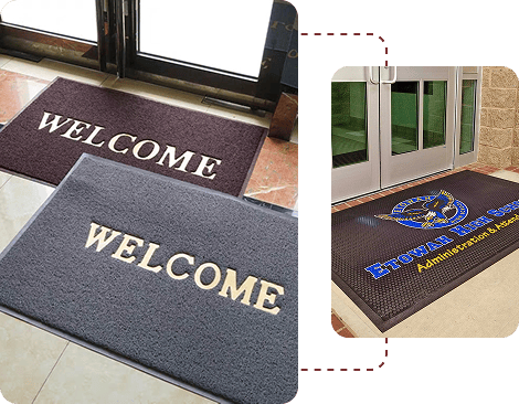 welcome logo mats